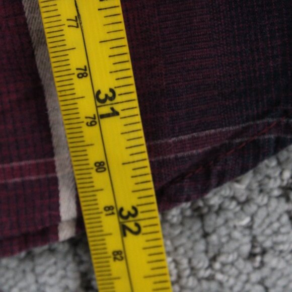 Vintage Cowboy Up Western Shirt Mens Large L Red Maroon Plaid Button Down Y2k - Picture 9 of 9